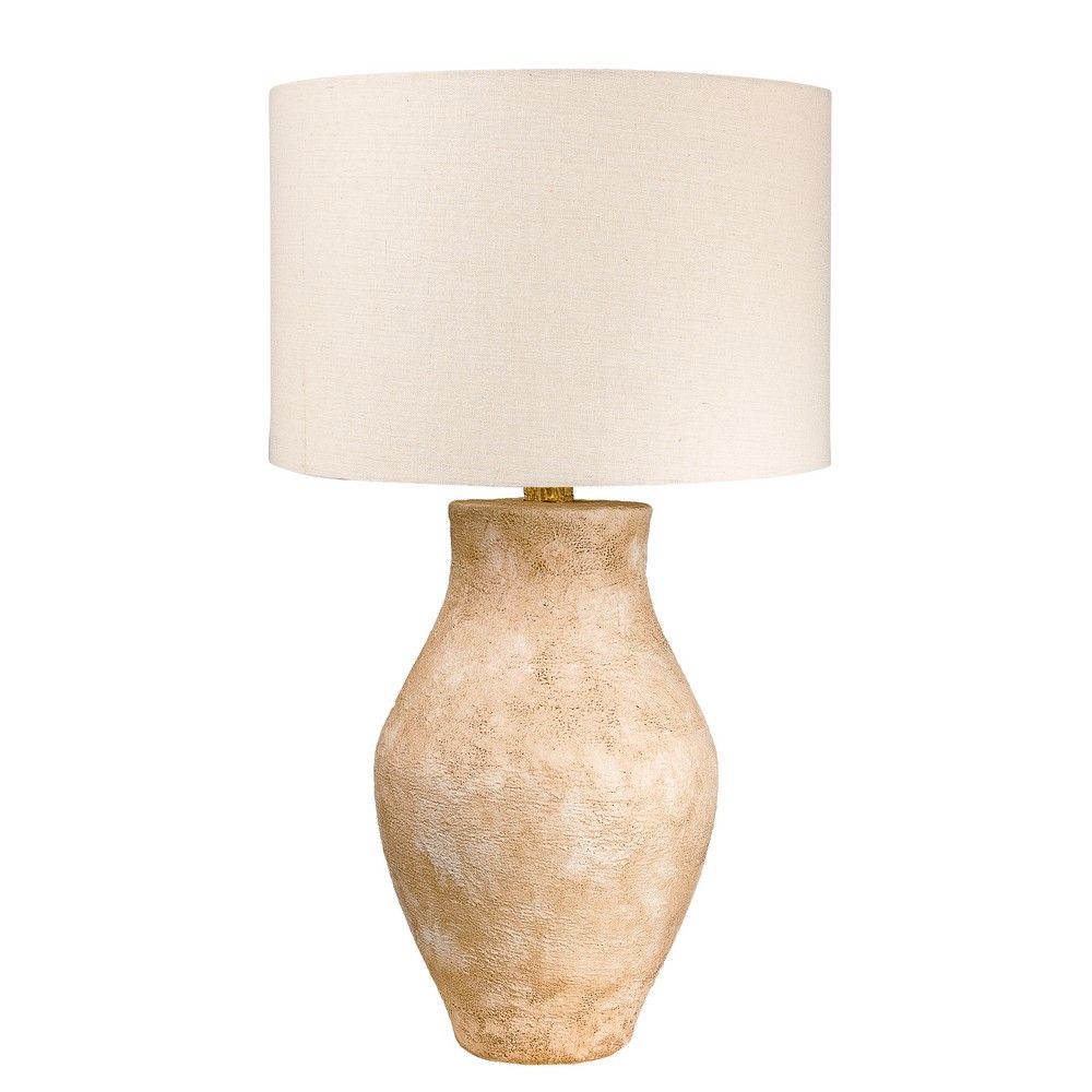 Picture of Oak Wash Hydrocal Table Lamp