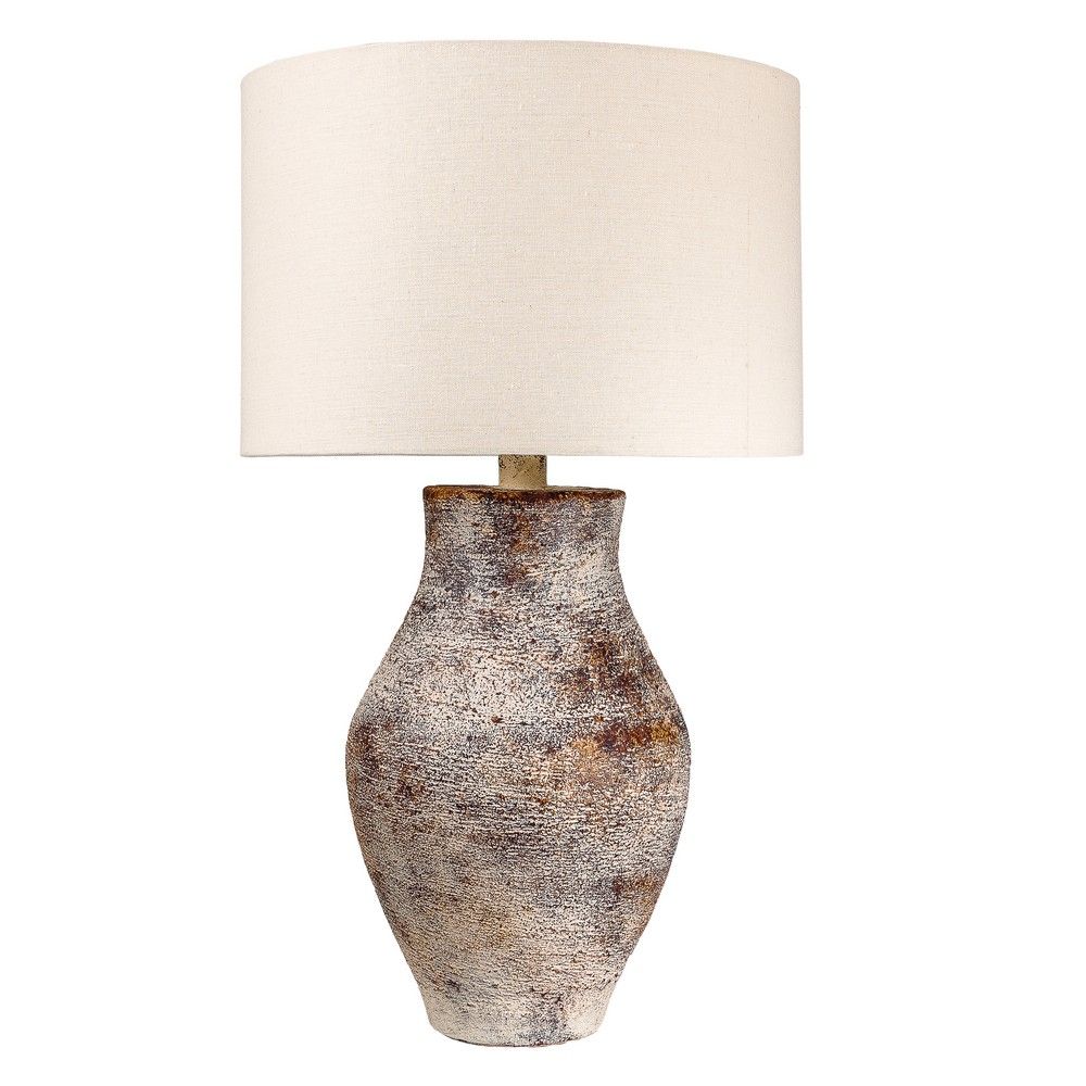 Picture of Rustic Paint Hydrocal Table Lamp