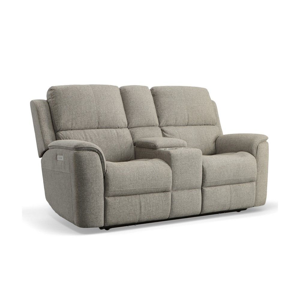 Picture of Henry Zero Gravity Triple Power Loveseat with Console - Fog