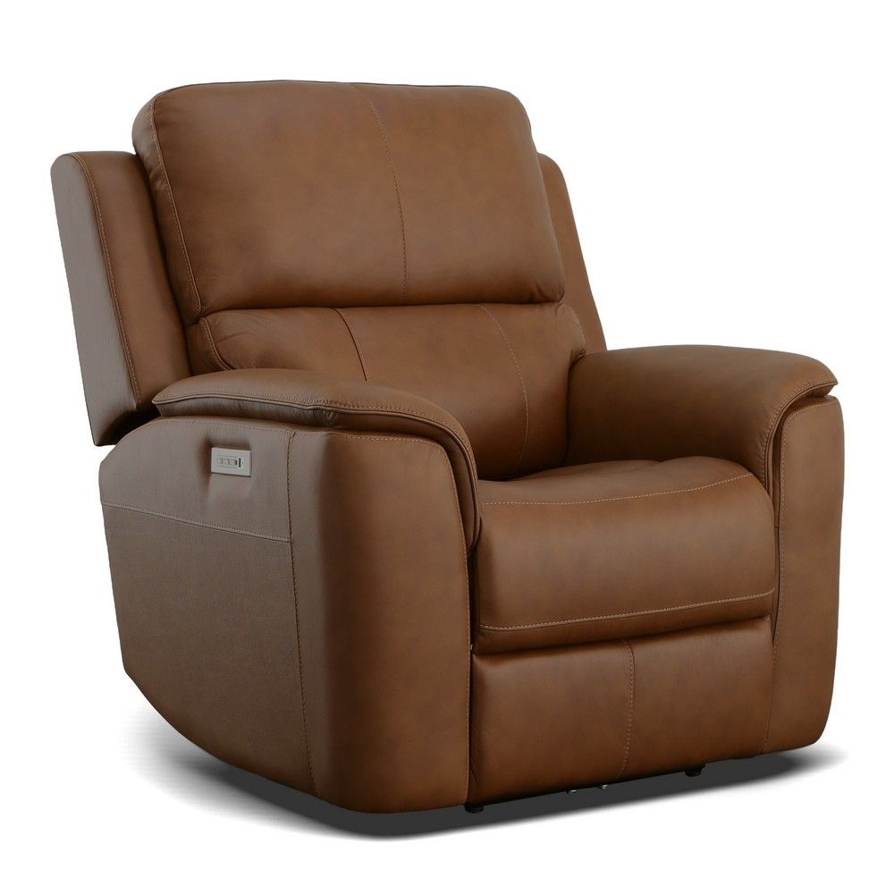 Henry Zero Gravity Triple Power Recliner - Caramel Brown
