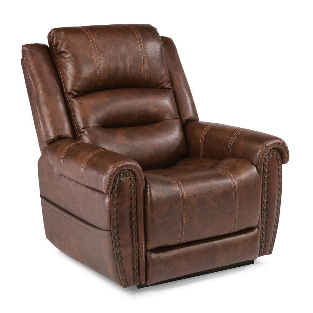Picture of Oscar Power Lift Recliner with Headrest and Lumbar - Brown