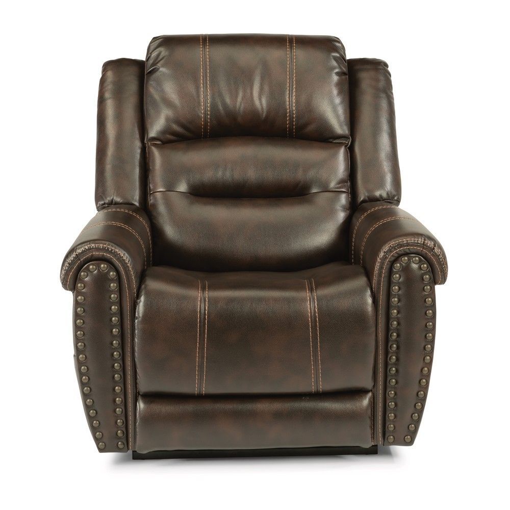 Picture of Oscar Power Lift Recliner with Headrest and Lumbar - Dark Brown