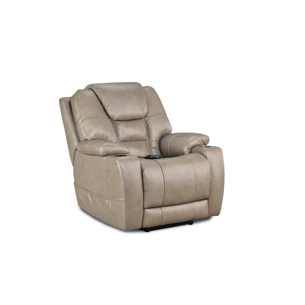 Picture of Bronco Triple Power Wall-Saver Recliner - Mushroom