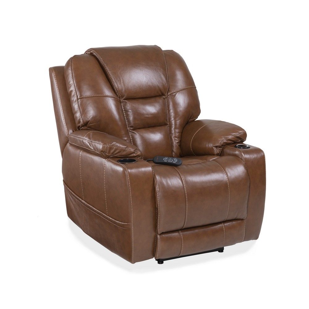 Picture of Bronco Triple Power Wall-Saver Recliner - Saddle
