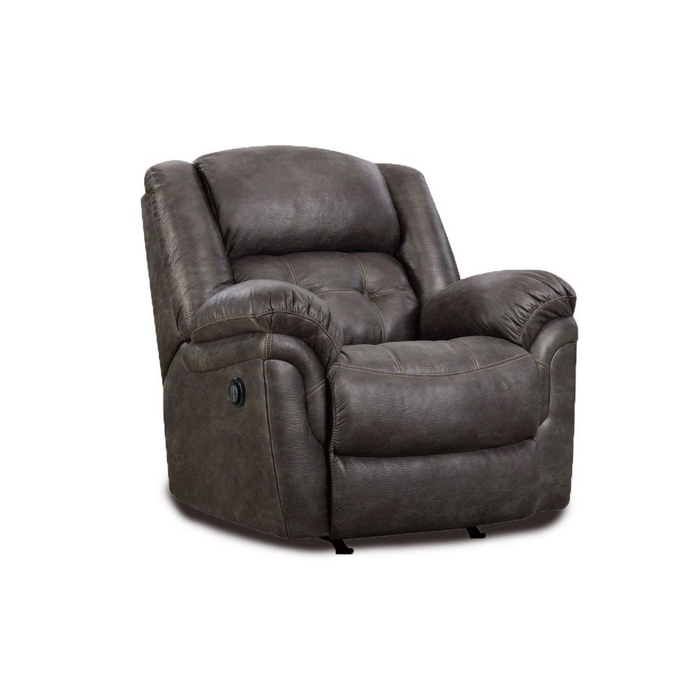 Picture of Camel Power Rocker Recliner - Charcoal