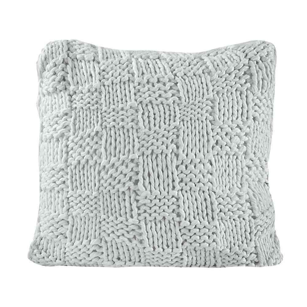 Picture of Chess Knit Euro Sham - Gray