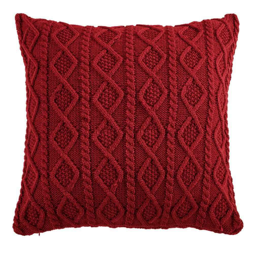 Picture of Cable Knit Euro Sham - Red