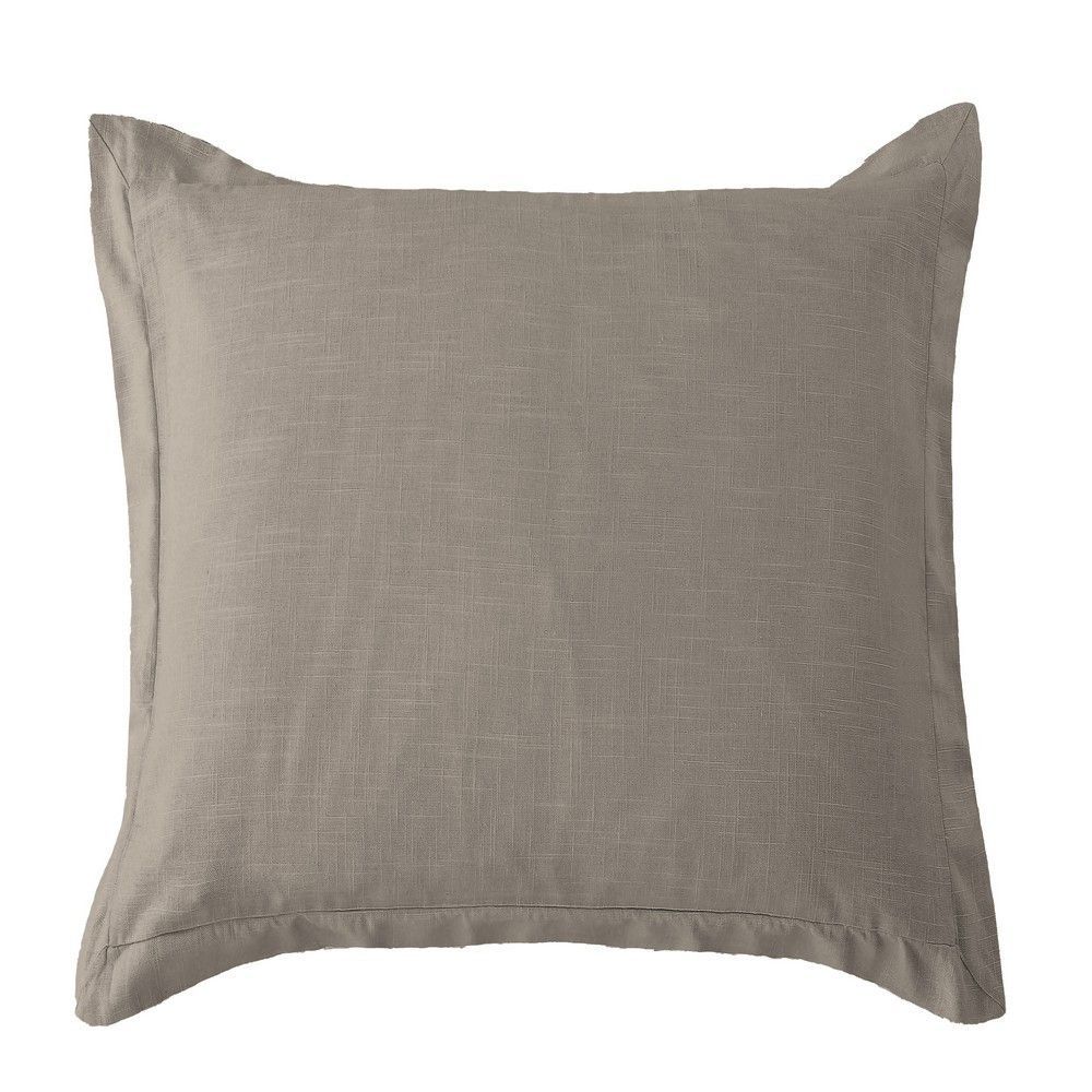 Picture of Luna Washed Linen Tailored Euro Sham - Taupe