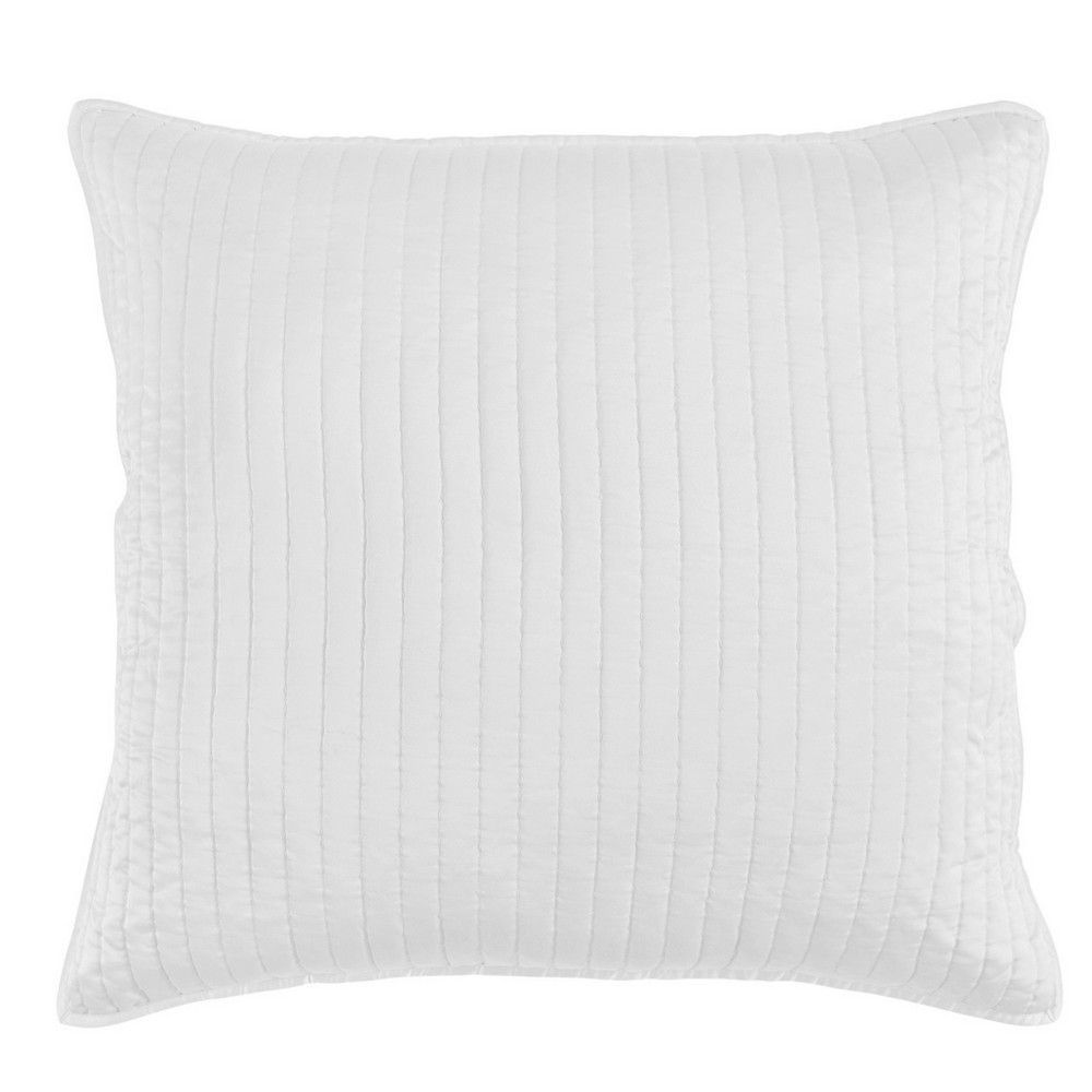 Picture of Satin Quilted Euro Sham - White