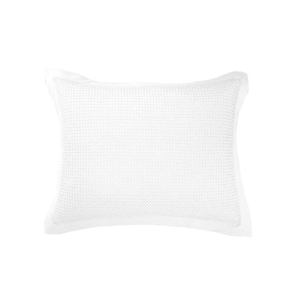 Picture of Waffle Weave Waffle Weave Sham - Pair - White - St