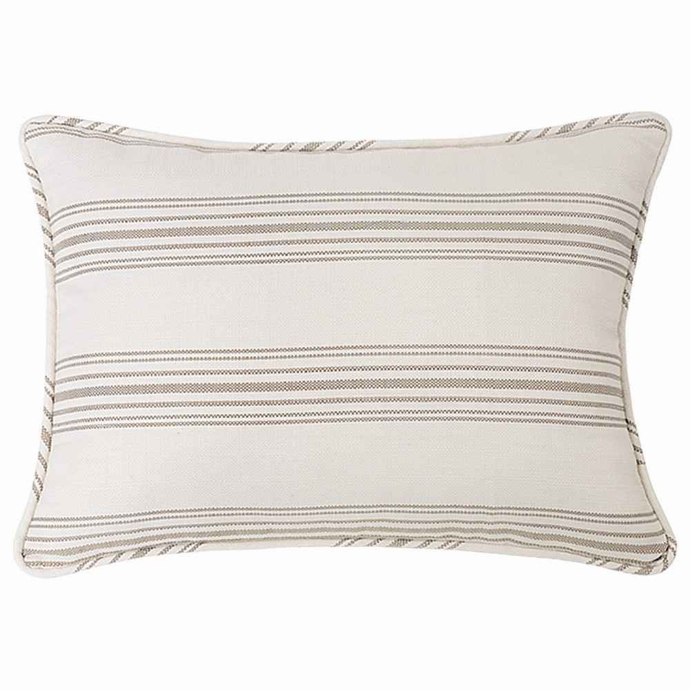 Picture of Prescott Stripe Pillow Sham Pair - Taupe - Queen