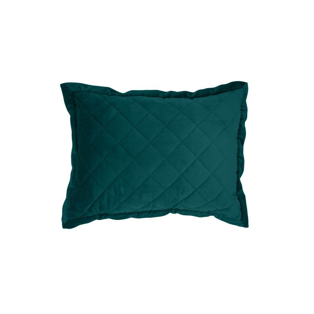 Picture of Velvet Diamond Quilted Boudoir Pillow - Teal