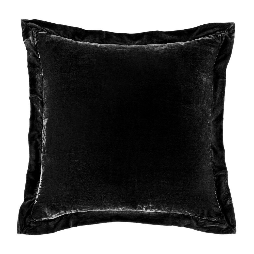 Black crushed velvet discount throw