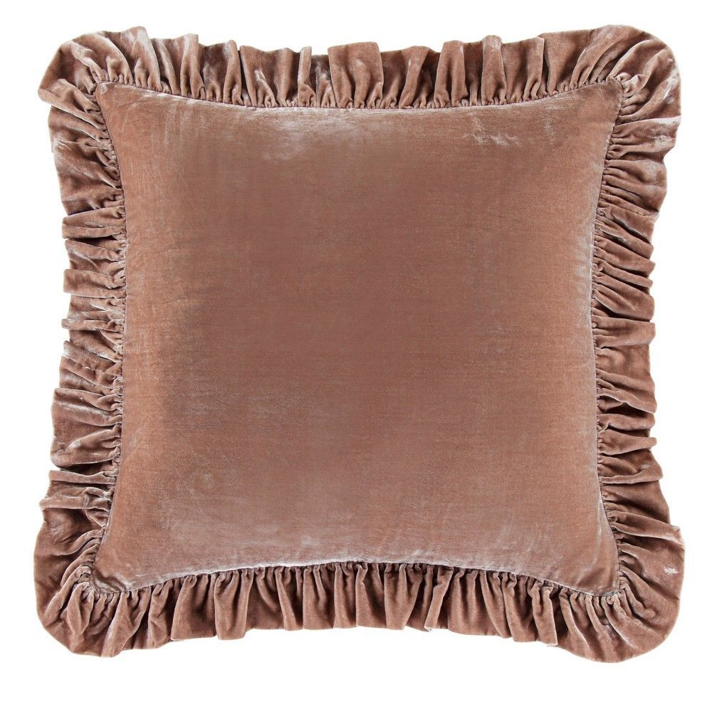 Dusty rose velvet outlet pillow