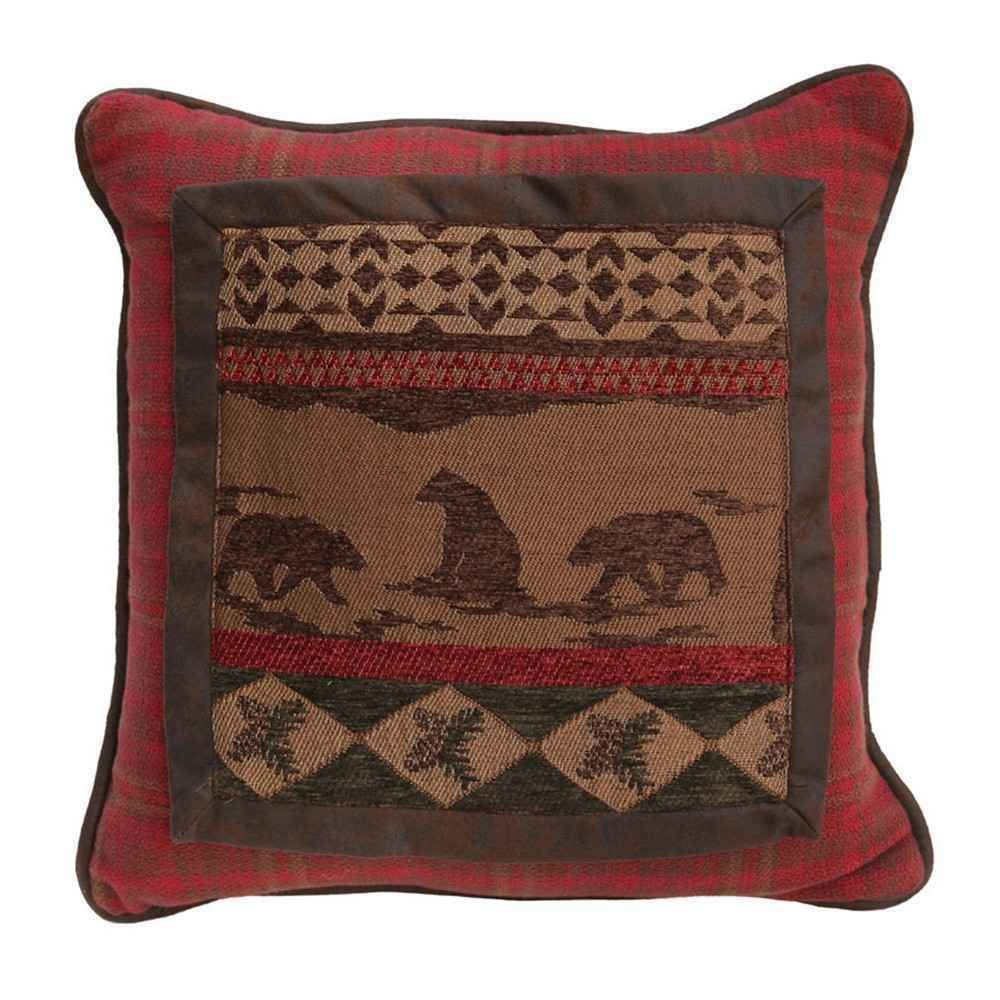 Picture of Cascade Lodge Bear Square Pillow