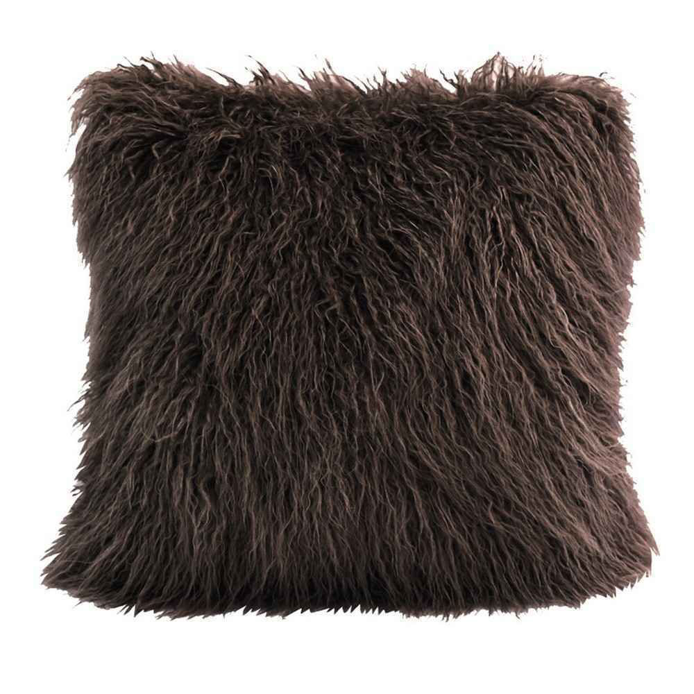 Picture of Mongolian Faux Fur Pillow - Brown