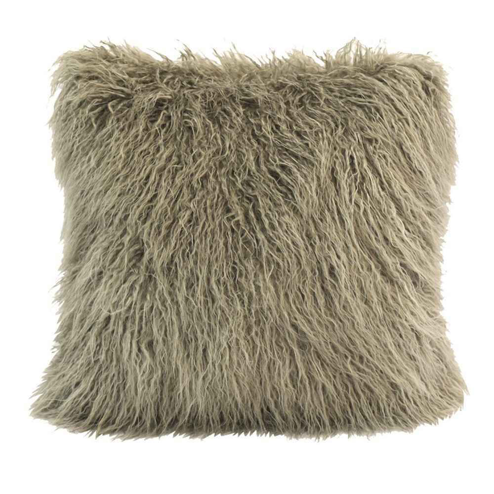 Picture of Mongolian Faux Fur Pillow - Tan
