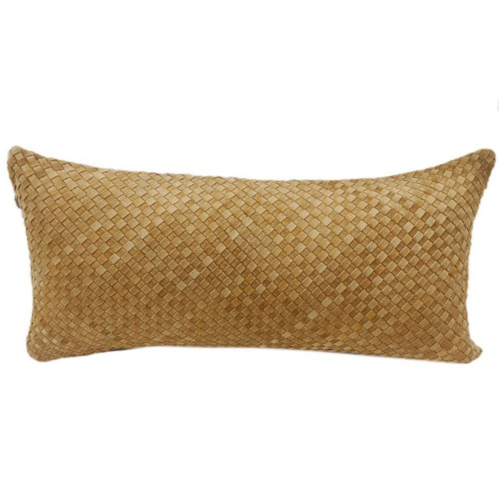 Picture of Woven Suede Lumbar Pillow