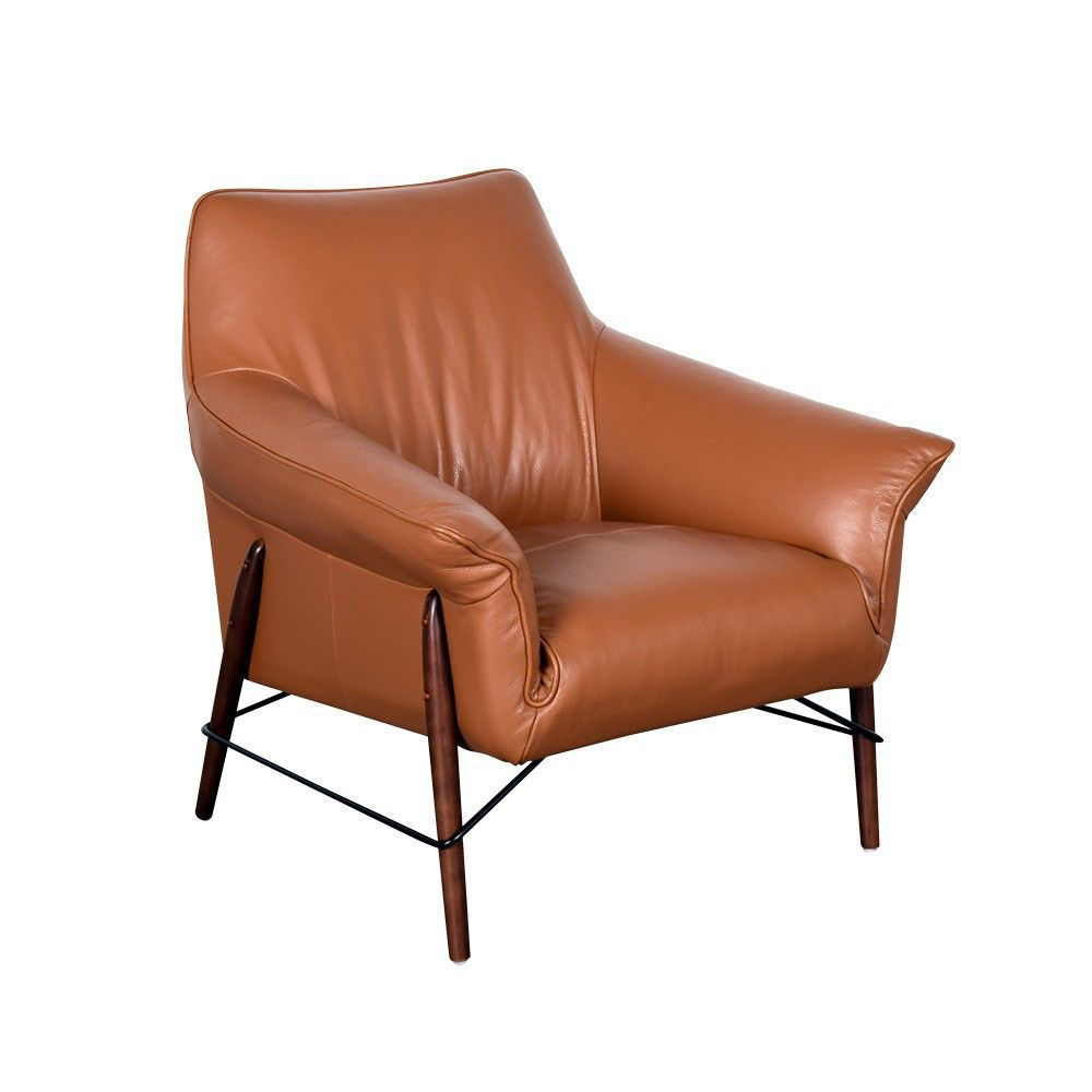 Picture of Allura Leather Accent Chair - Saddle