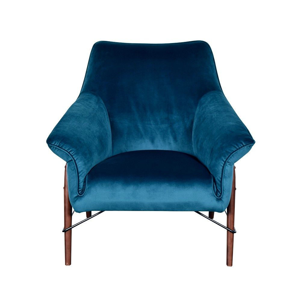 Picture of Allura Velvet Accent Chair - Teal