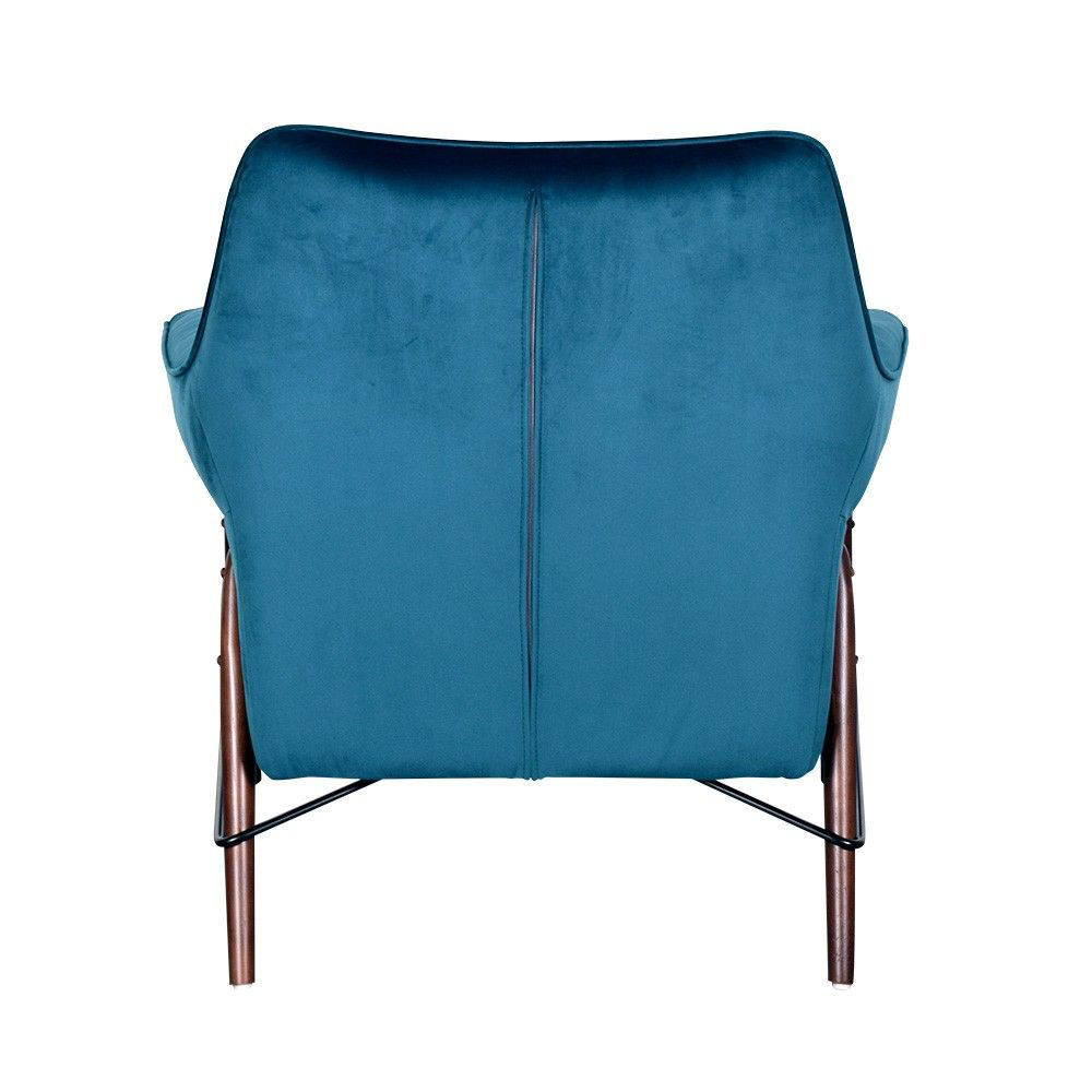 Picture of Allura Velvet Accent Chair - Teal
