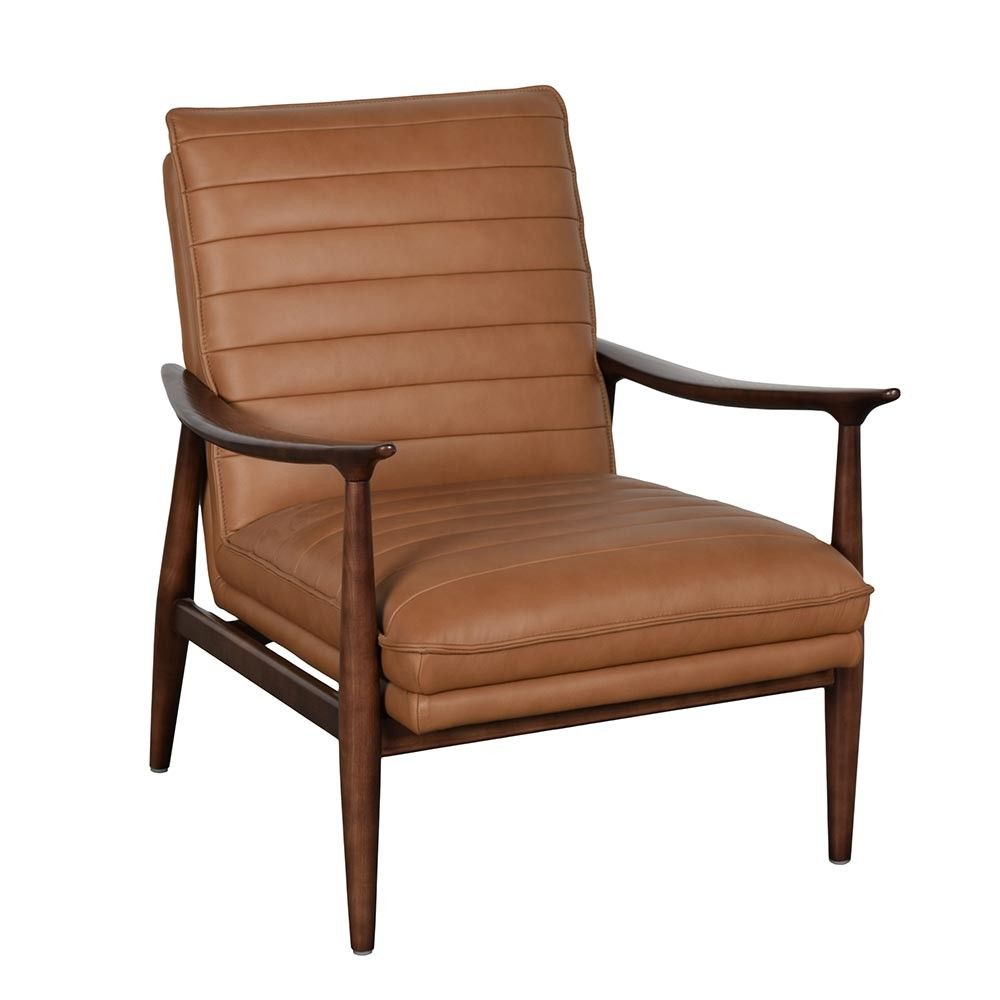 Picture of Bixby Leather Accent Chair - Butternut 
