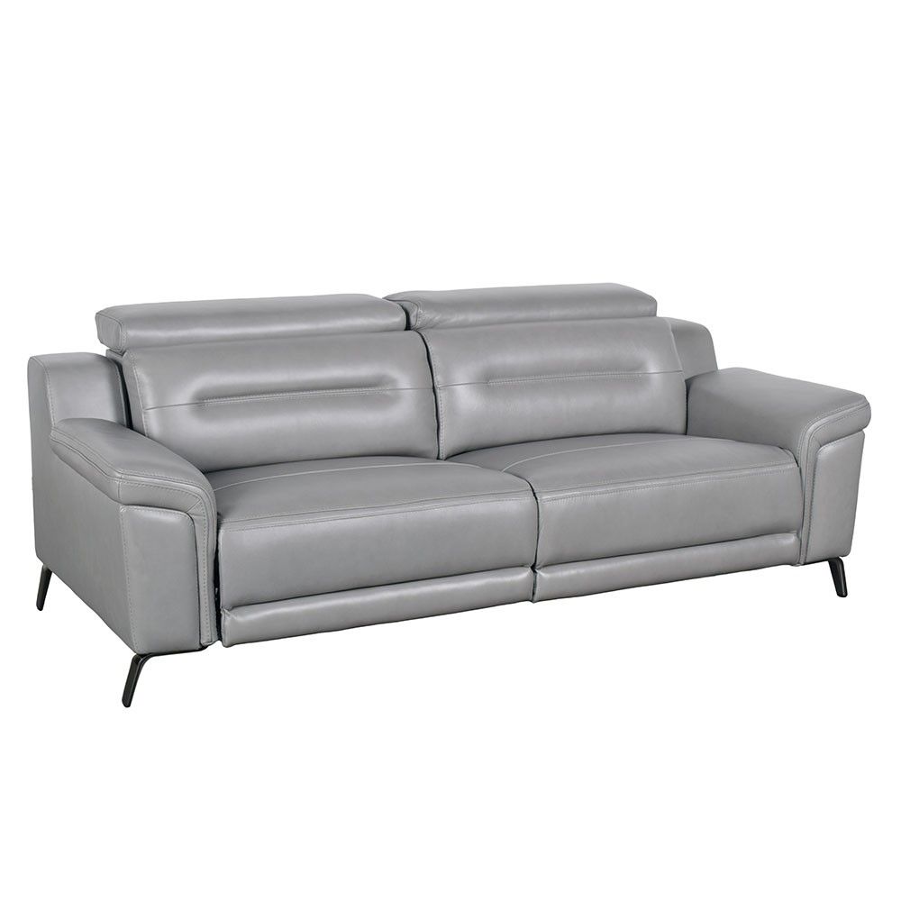 Emma Leather Zero-Gravity Loveseat with Power Headrests