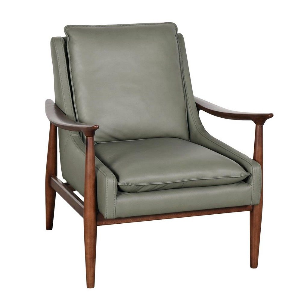 Picture of Kevin Leather Accent Chair - Slate