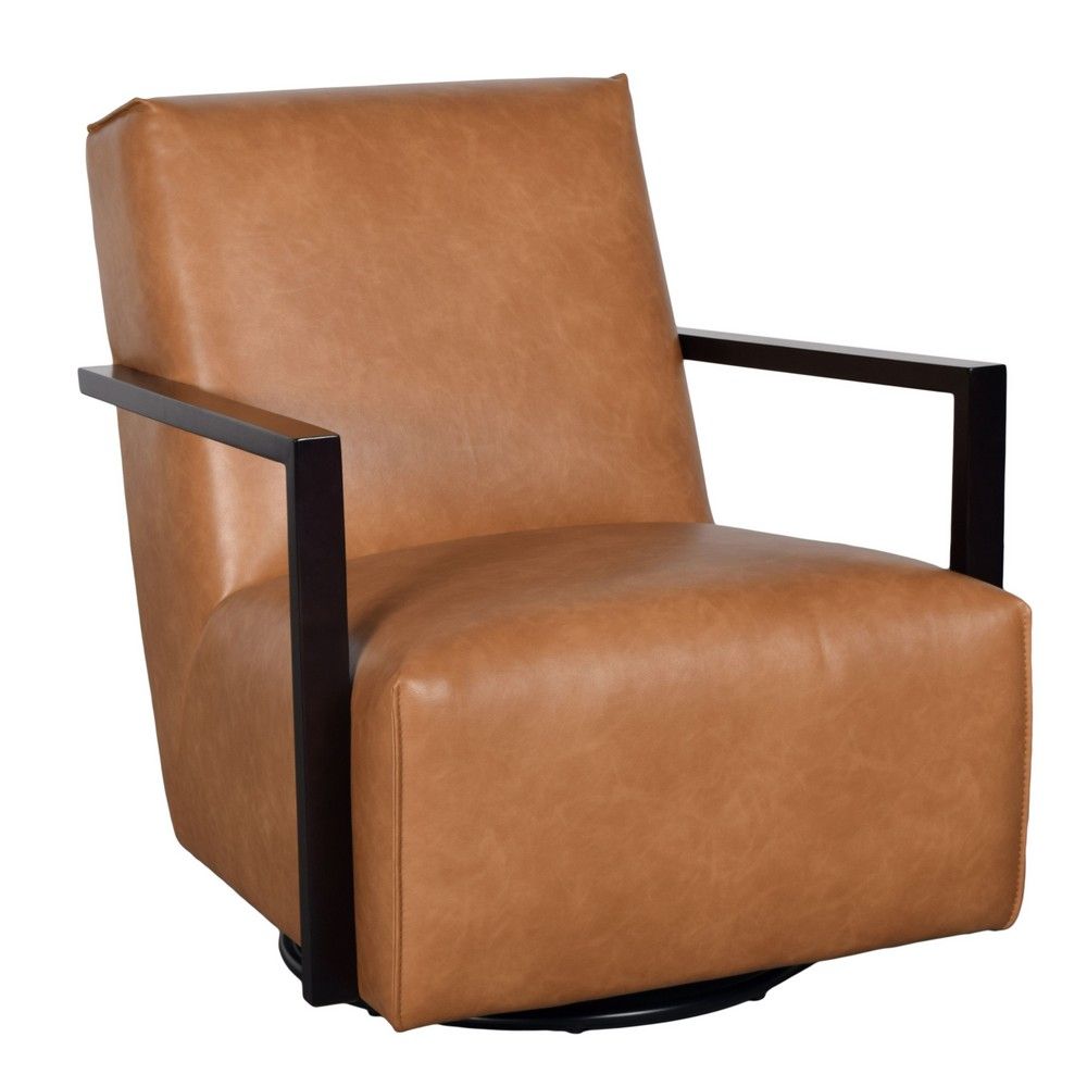 Picture of Stewart Swivel Glider Accent Chair - Camel