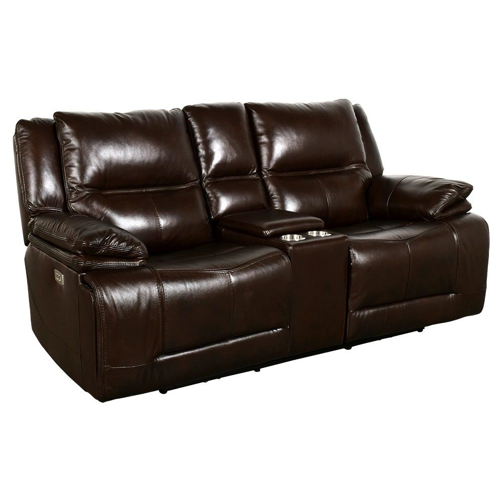 Picture of Vermejo Leather Power Reclining Loveseat with Power Headrests