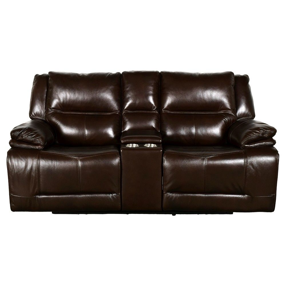 Picture of Vermejo Leather Power Reclining Loveseat with Power Headrests