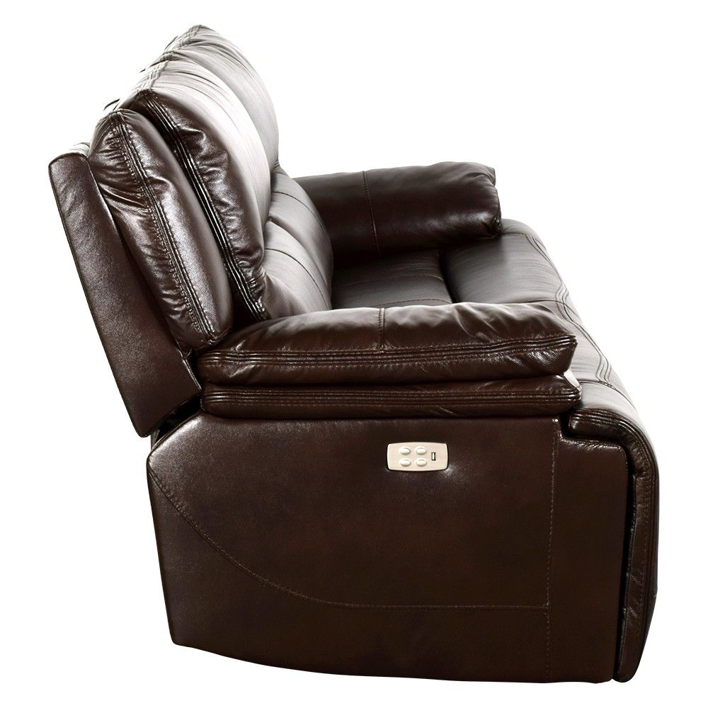 Picture of Vermejo Leather Power Reclining Sofa with Power Headrests