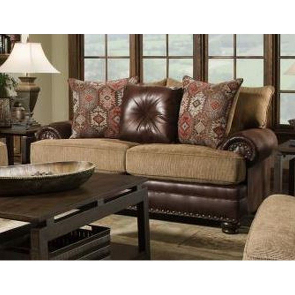 Picture of Dakota Loveseat - Yellowstone Chocolate