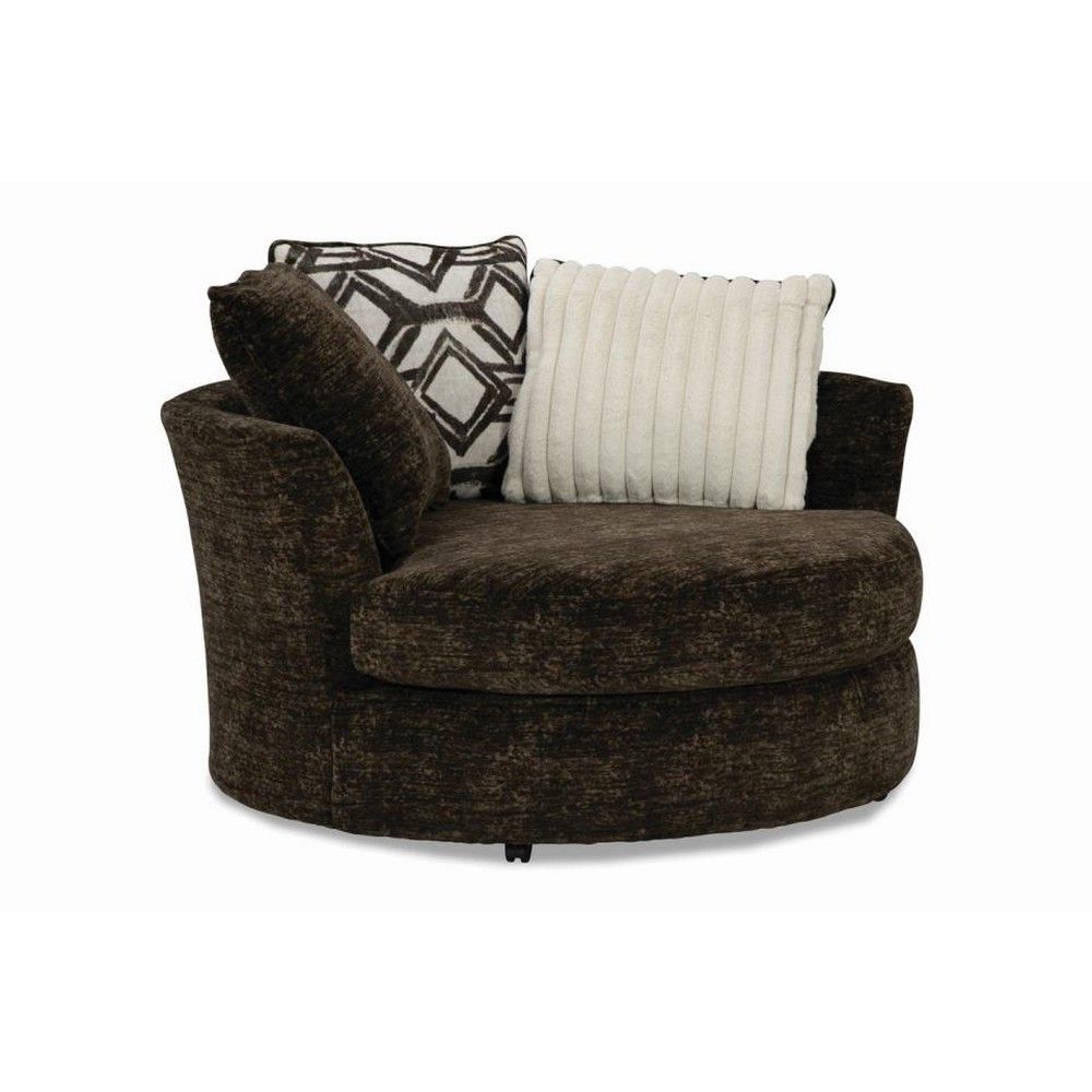 Picture of Louis Swivel Chair - Galactic Chocolate