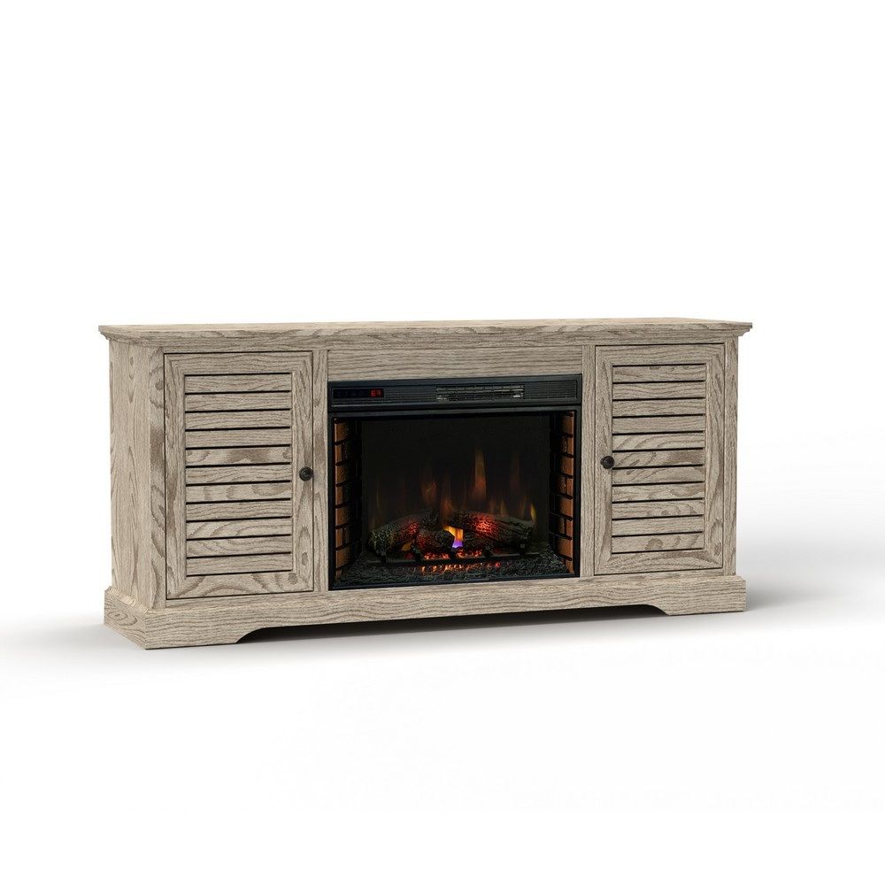 Picture of Topanga 68" Fire Console - Alabaster