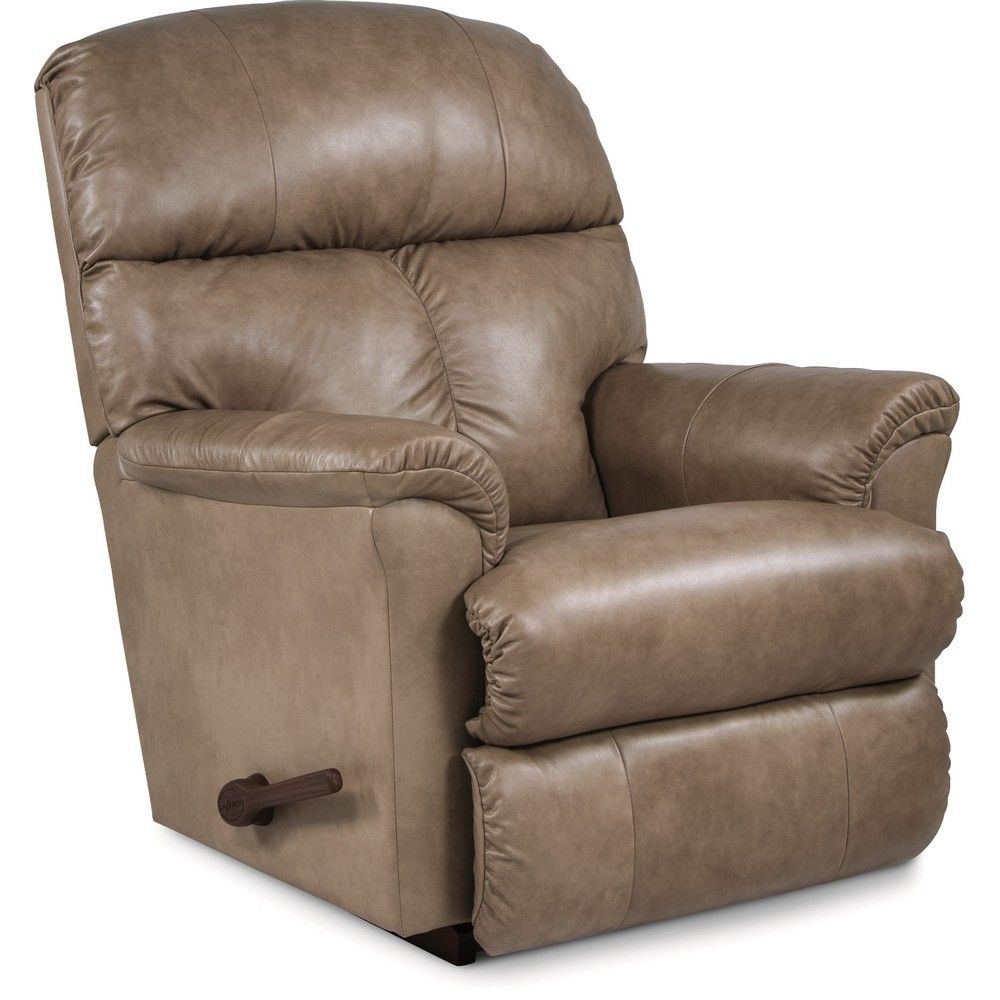 Picture of Reed Leather Rocking Recliner - Beige