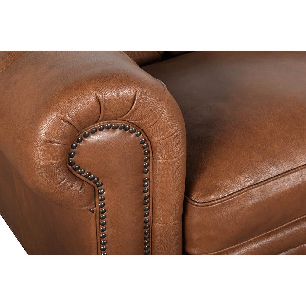 Picture of Chester Leather Sofa - Caramel
