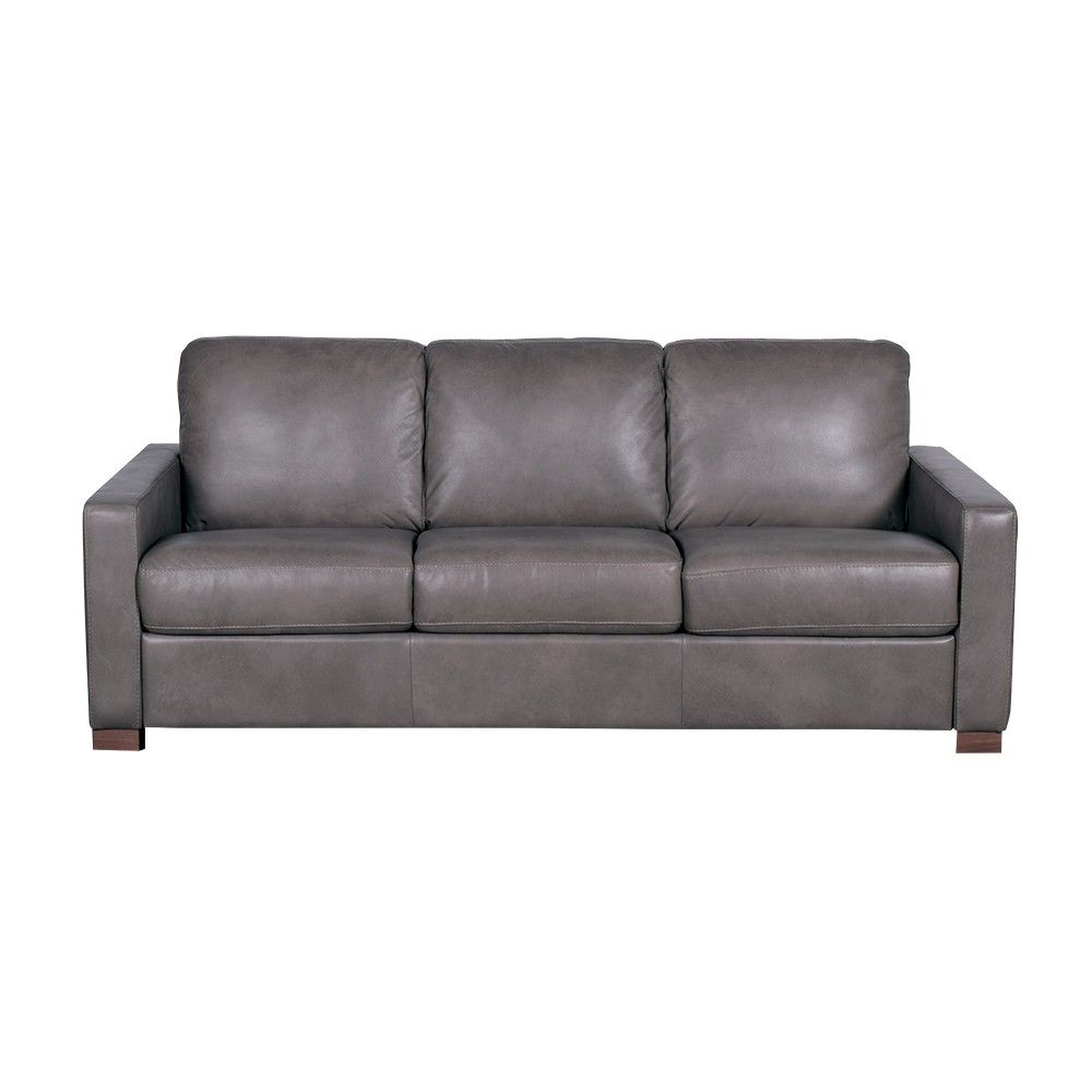 Picture of Vinnie Leather Sleeper - Gray - Queen