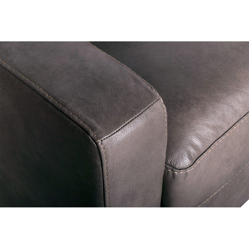 Picture of Vinnie Leather Sleeper - Gray - Queen