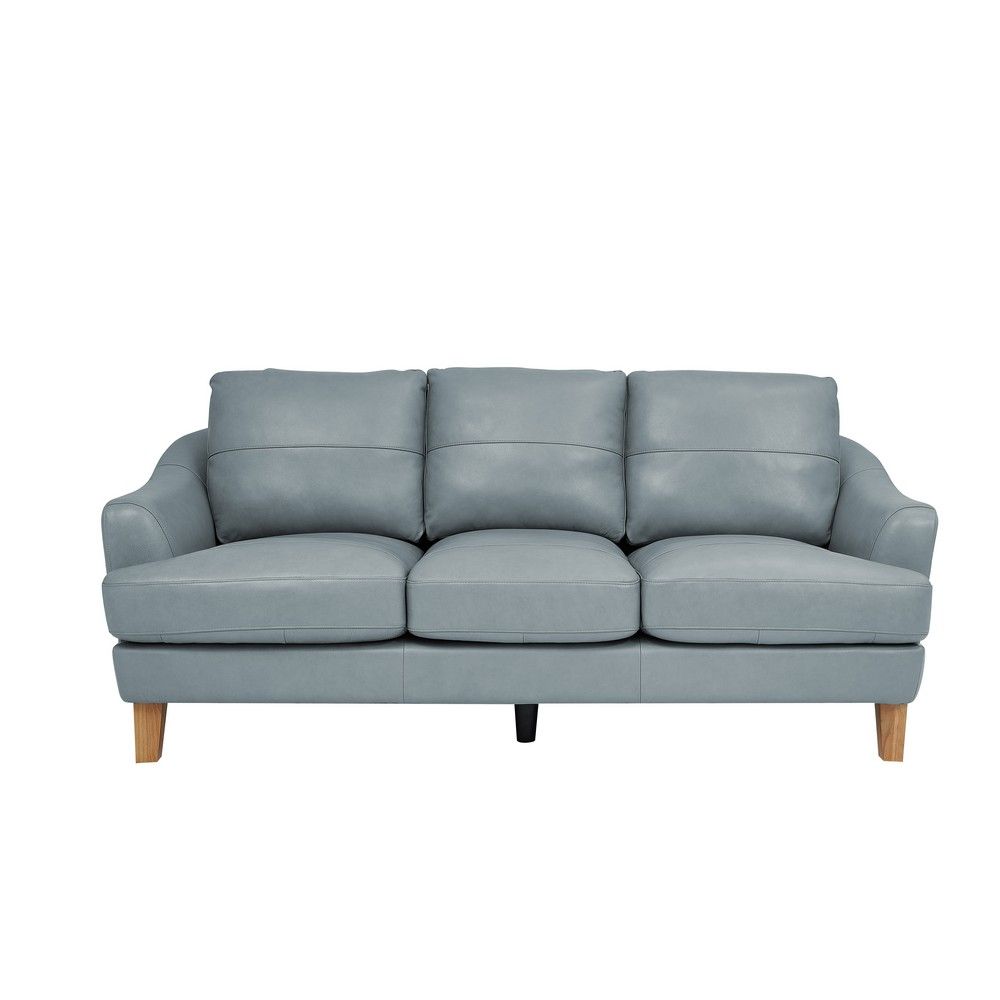 Picture of Cielo Leather Sofa - Ice