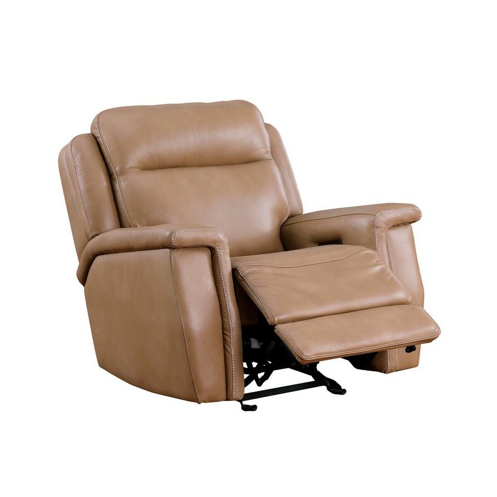 Picture of Fischer Zero Gravity Leather Recliner - Saddle