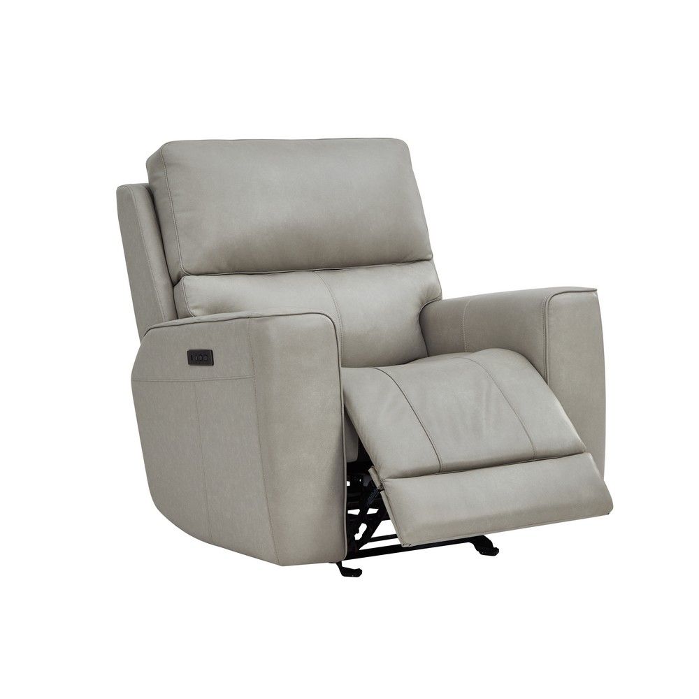 Picture of Hatch Leather Zero-Gravity Power Gliding Recliner - Cement