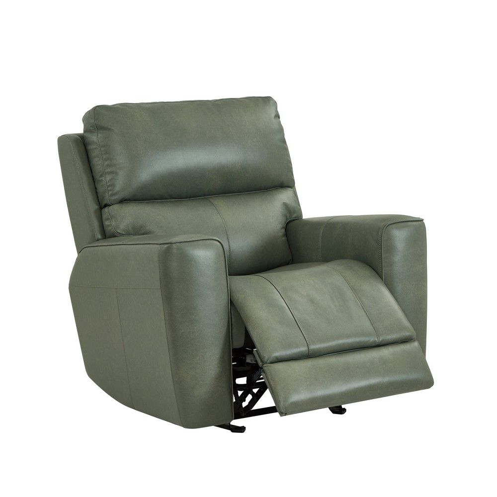 Picture of Hatch Leather Zero-Gravity Power Gliding Recliner - Sage Moss