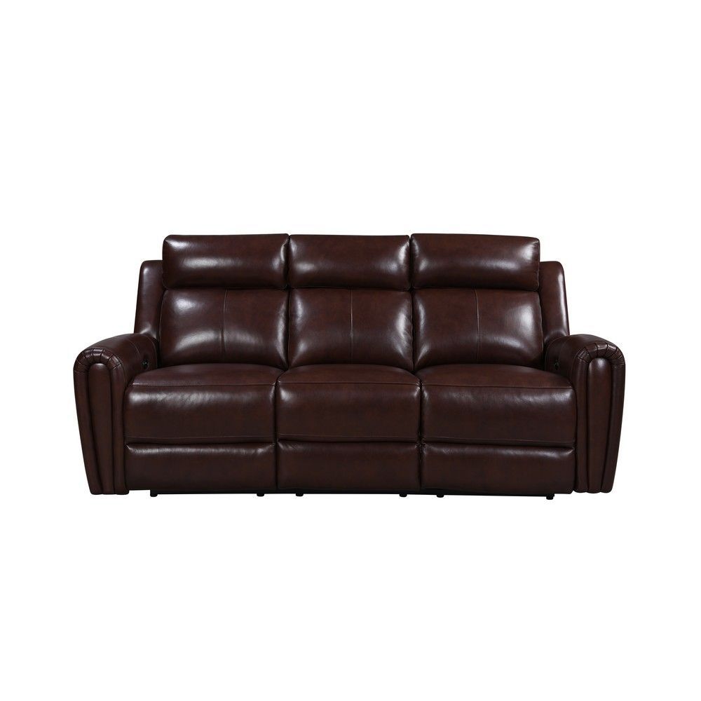 Picture of Jonathan Leather Power Reclining Sofa - Brown