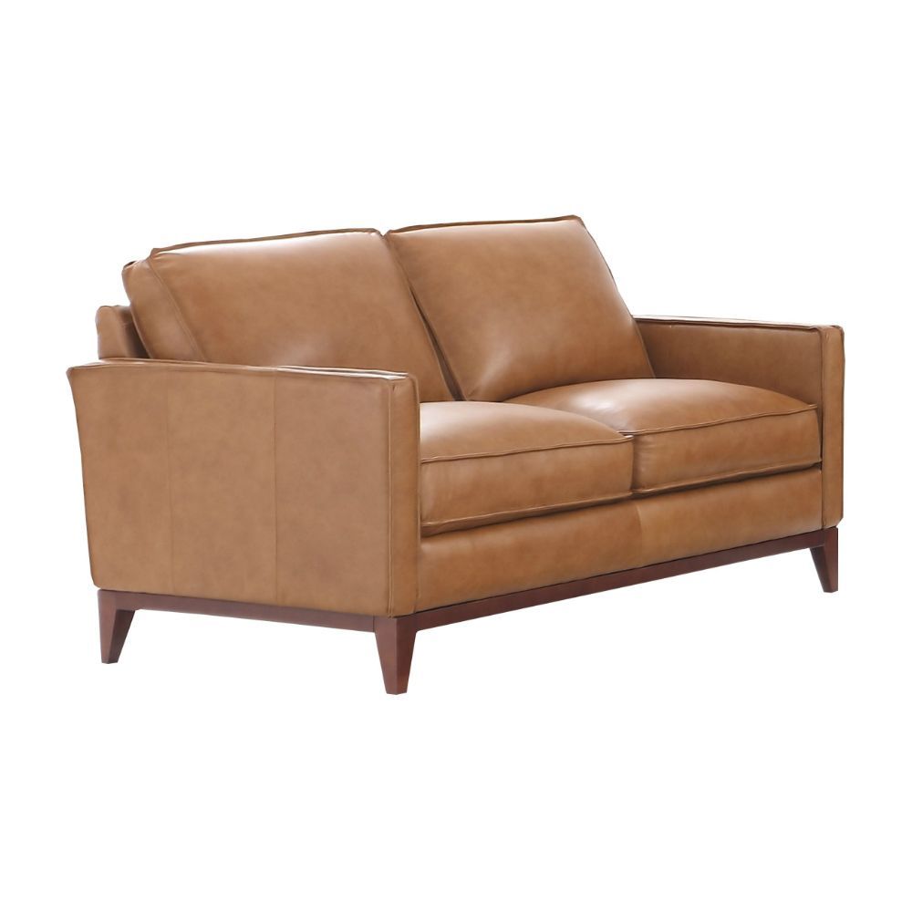 Picture of Novara Leather Loveseat - Camel