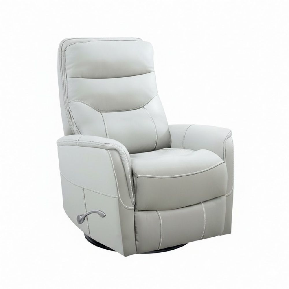 Picture of Brazos Leather Swivel Recliner - Fog
