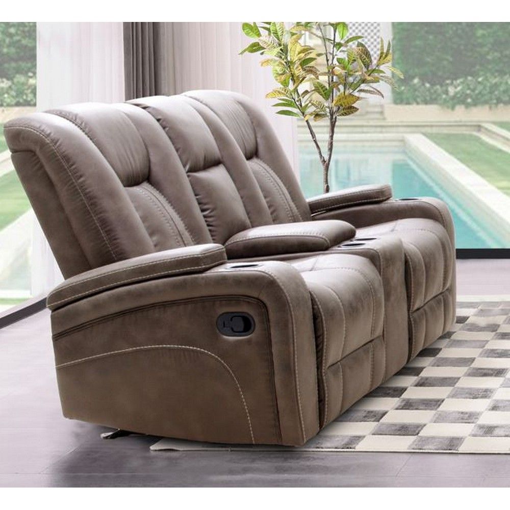 Picture of Lima Power Console Loveseat - Tumble Weed