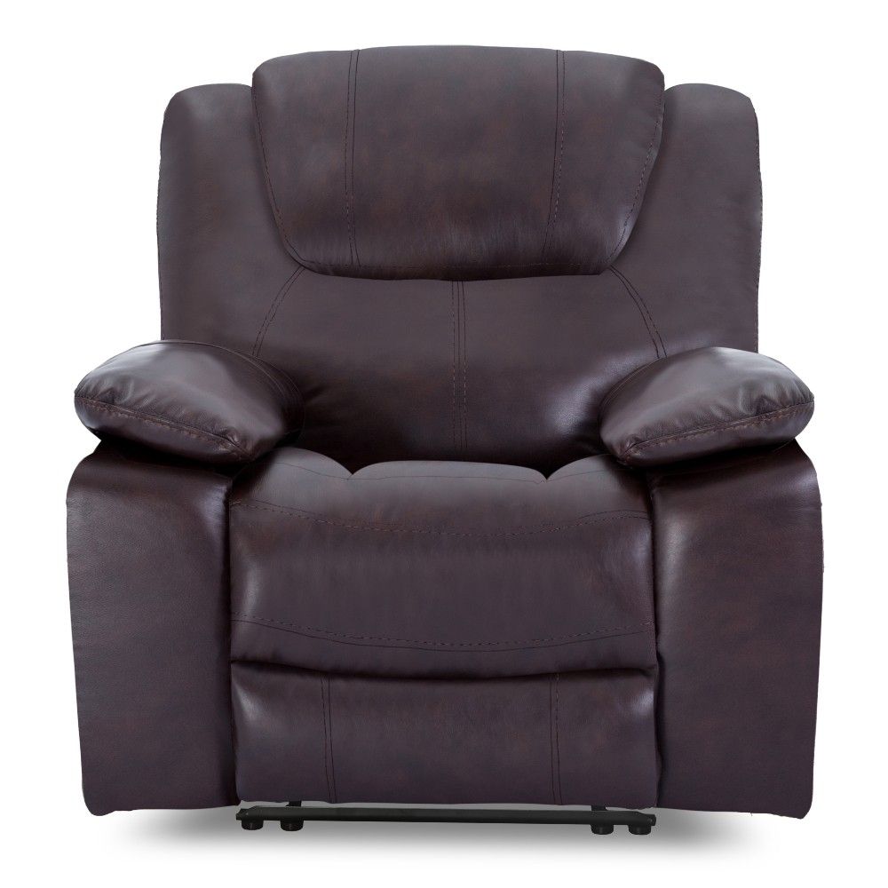 Picture of Luca Leather Power Recliner - Brown