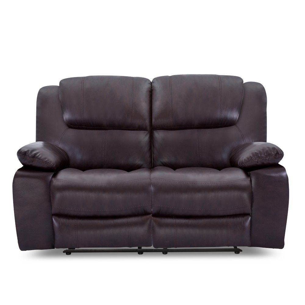 Picture of Luca Leather Power Reclining Loveseat - Brown