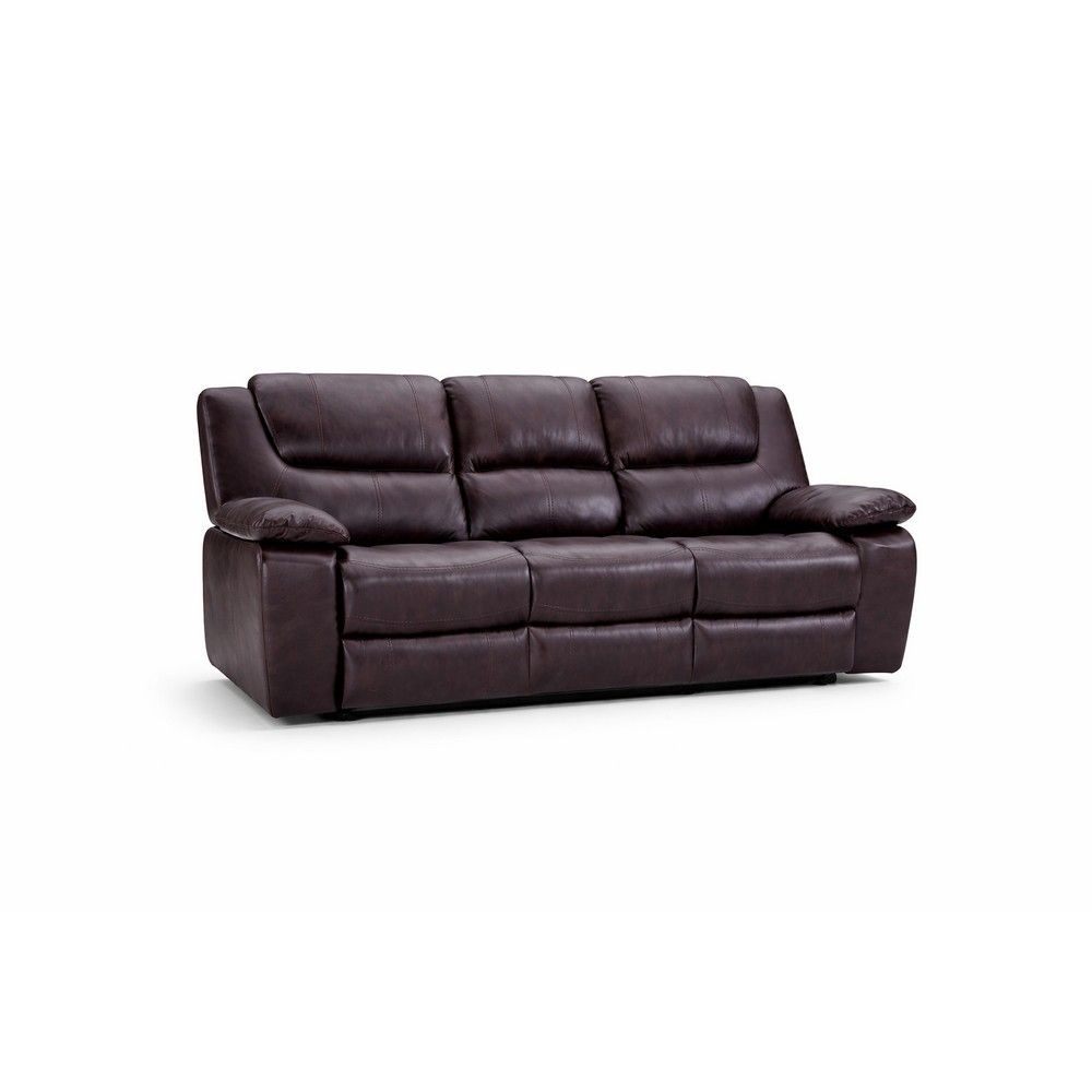 Picture of Luca Leather Power Reclining Sofa - Brown